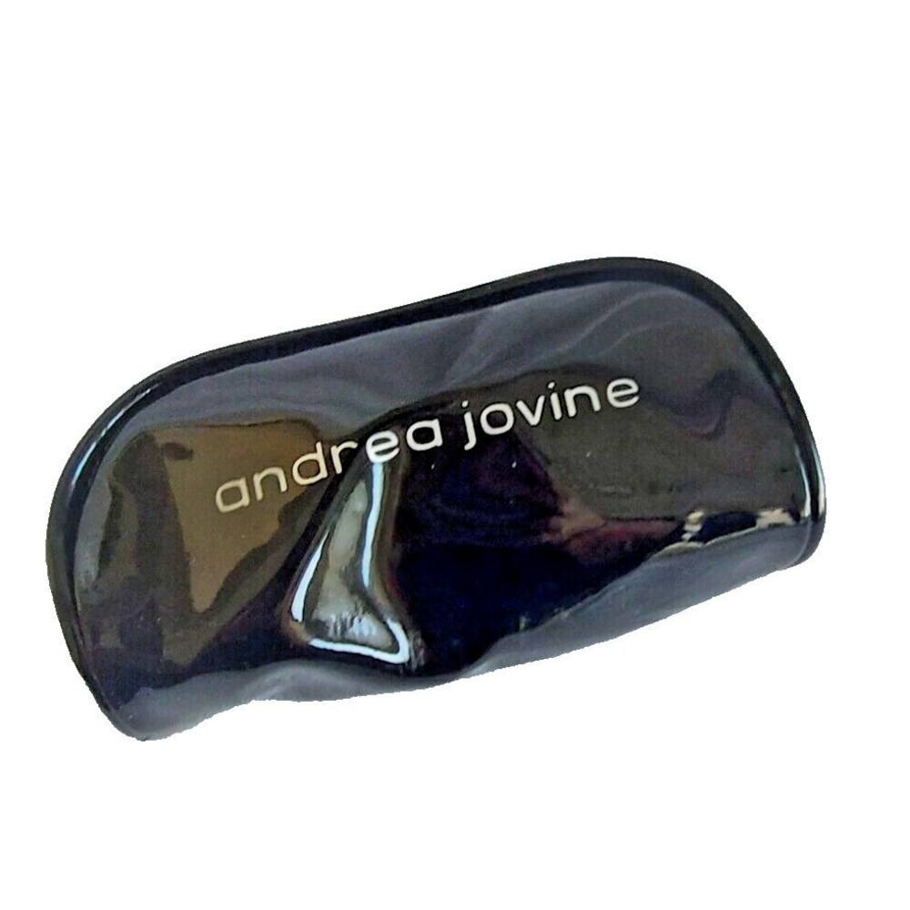 Andrea Jovine sunglasses patent leather soft case bag